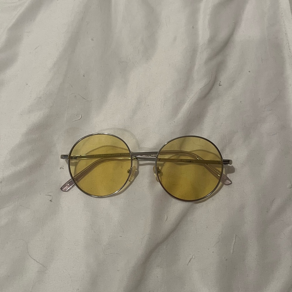 Round Yellow Lens Sunglasses